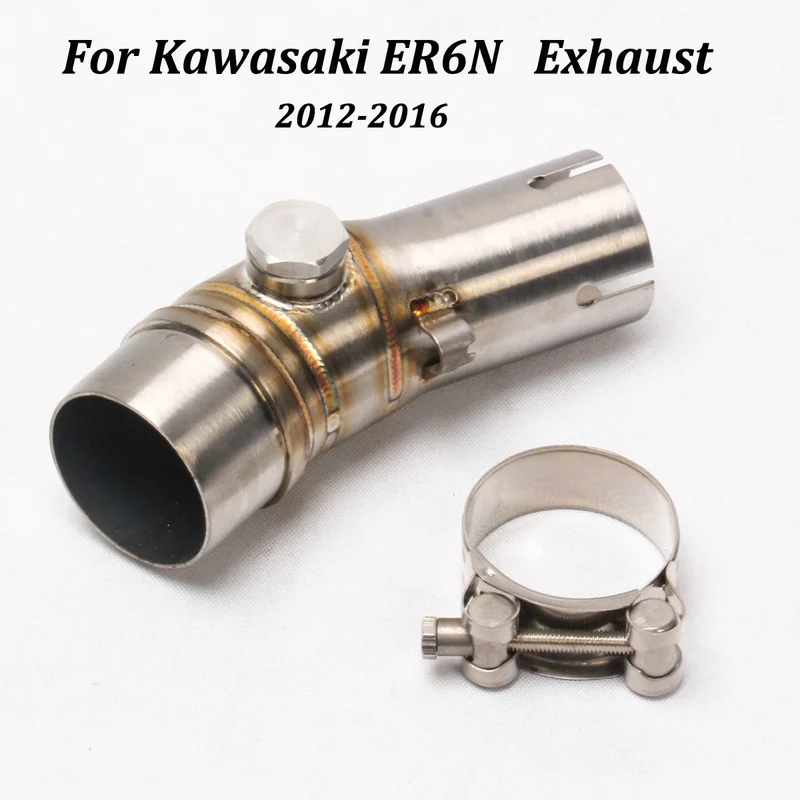 For Kawasaki ER6N 2012-2016 Motorcycle Exhaust Muffler Modified Middle Connection Link Pipe Exhaust Systems Accessories - Image 5