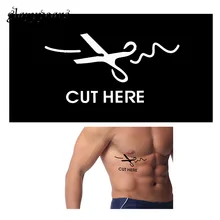 1 шт. ножницы Слова Дизайн индийская хна татуировки трафарет талии краска для тела Красота искусство маленький Менди шаблон татуировки для унисекс G146