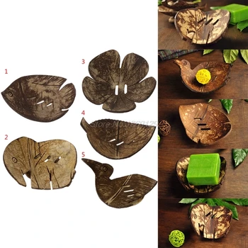 

1PC Creative Handmade Natural Wooden Bathroom Soap Dish Box Container Kitchen Tub Sponge Storage Cup Rack Soap Holder AUG27