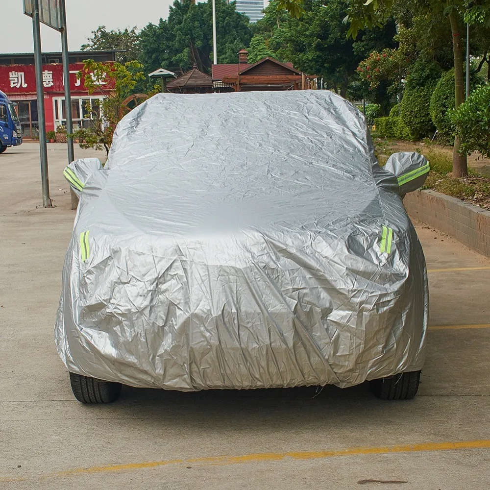 

AUMOHALL Newest Car Windshield Sunshade Snow Frost Car Cover Windshield Cover Waterproof Windproof Dustproof Outdoor Car Covers