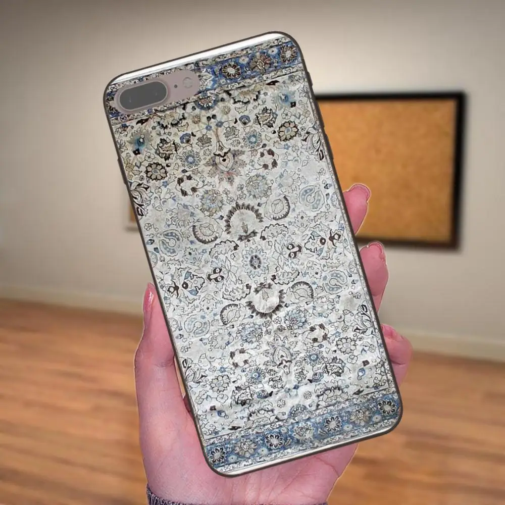 Для Apple iPhone 4 4S 5 5S SE 6 6S 7 8 Plus X XS Max XR ультра тонкий мультяшный узор персидский ковер