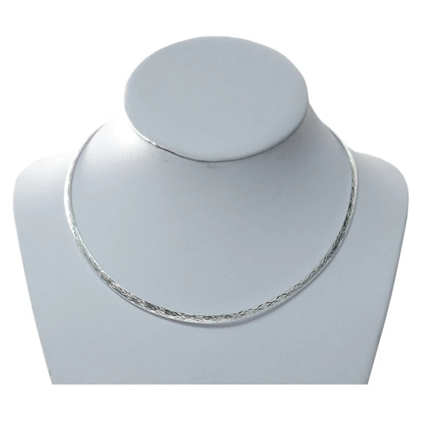 silver dog collar necklace