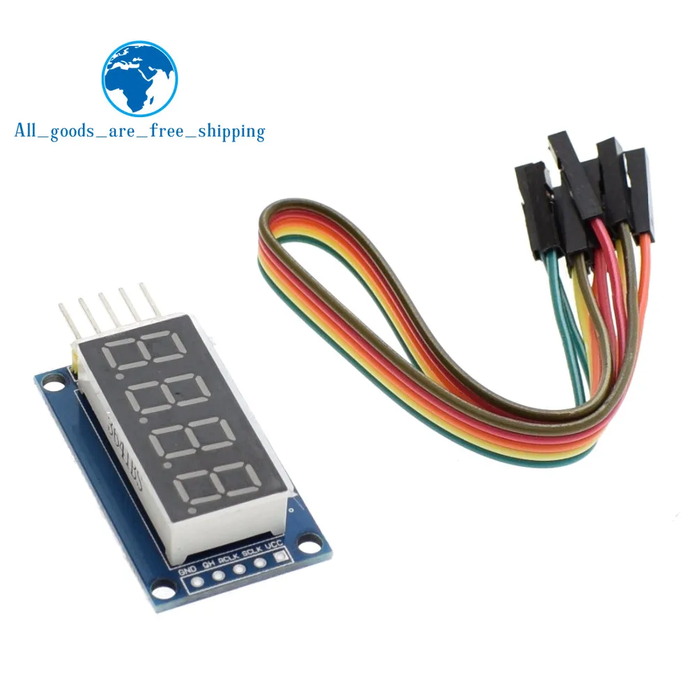 

TZT 4 Bits Digital Tube LED Display Module Four Serial for Arduino 595 Driver