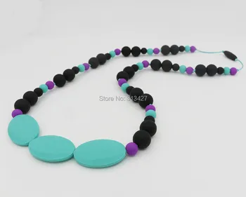

Free Shipping -Silicone Teething Necklace Jewellery Charlotte necklace fashion necklace
