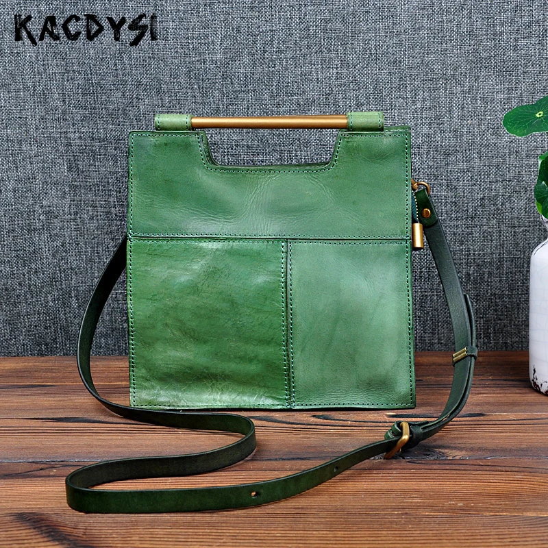 

Vegetable Tanned Leather Fashion Women Handbag Handmade Vintage Unique Tote Shoulder Purse Genuine Cow Leather Ladies Body Bags