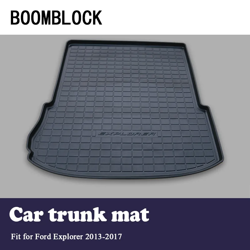 

BOOMBLOCK For Ford Explorer 2013 2014 2015 2016 2017 Waterproof Anti-slip Car Trunk Mat Tray Floor Carpet Pad Protector