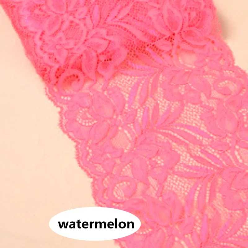 HL 1 ярд 15 см ширина эластичное кружево аксессуары для одежды свадебное нижнее белье швейные принадлежности DIY Одежда Ткань - Цвет: watermelon