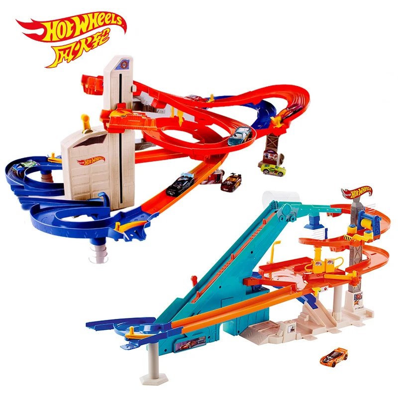 Hot Wheels Stadt Auto Lift Schnellstraße Nonstop Multi Auto Action