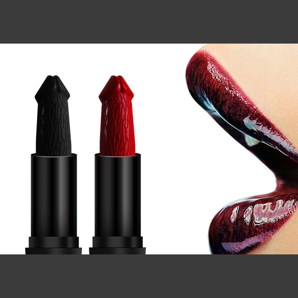 20 Colors Penis Shape Lips Makeup Lipstick Mushroom Long Lasting Moisture Cosmetic Lipstick red Lip matte lipstick waterproof