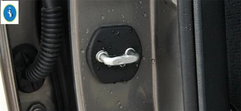 

Yimaautotrims Interior Plastic Door Lock Protector Frame Cover Stickers Trim 4 Piece For KIA Sportage 2016 2017 2018 2019 2020