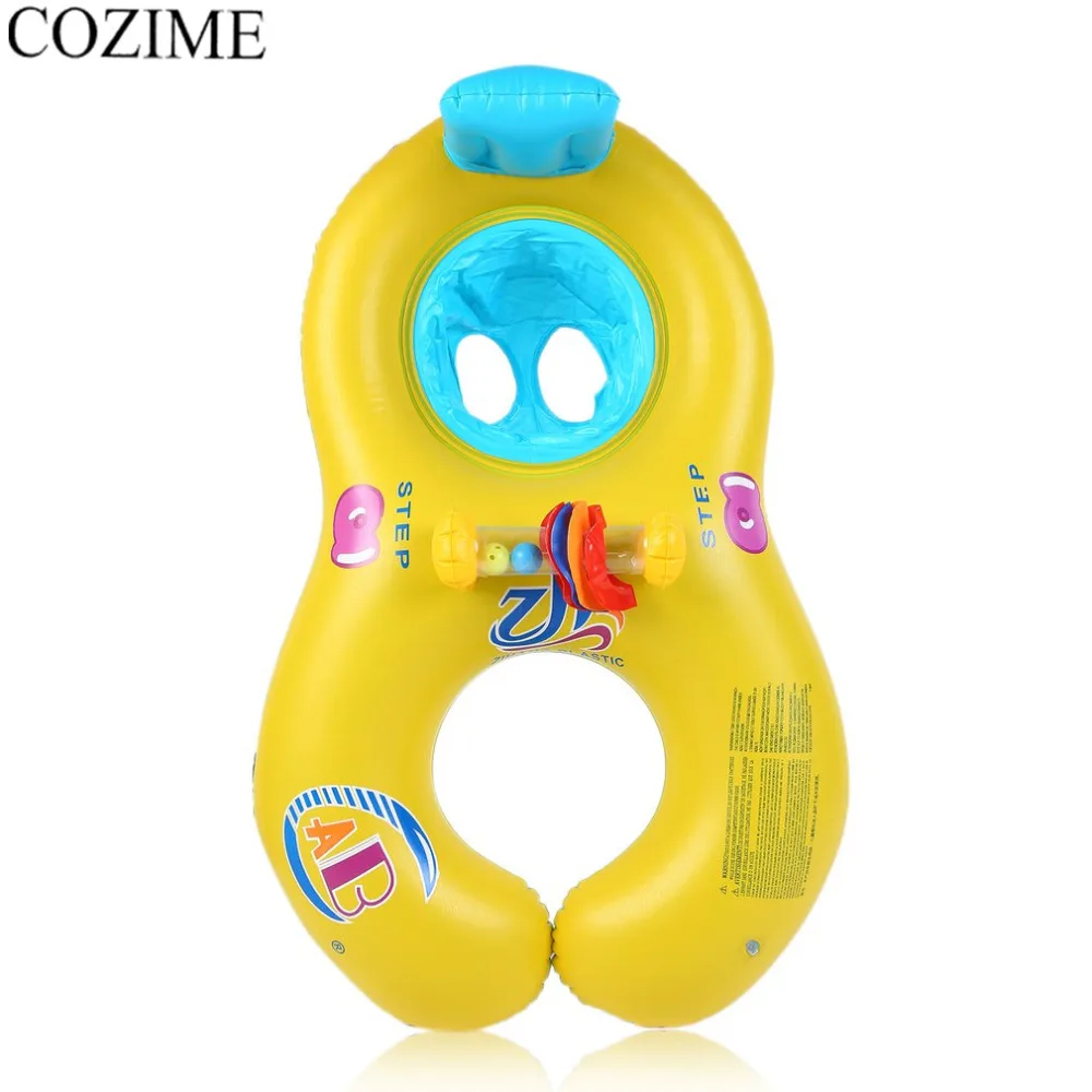 Inflatable Baby Swimming Float Neck Ring Mother And Child Swimming