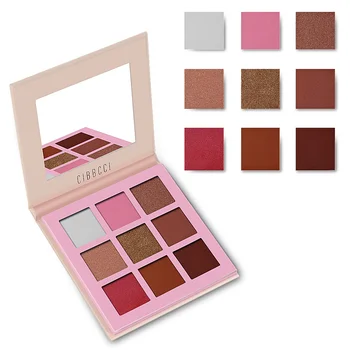 

CIBBCCI 9 Colors Shimmer Matte Makeup Eyeshadow Palette Pink Pigment Eye Shadow Powder Waterproof Cosmetic Kit