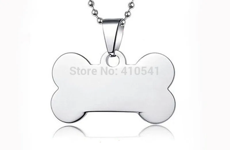 

Stainless Steel Pet Tags Stainless Steel Bone Shaped Dog Name Tags 1000Pcs/Lot Pet ID Tag Dog Tags Free Shipping