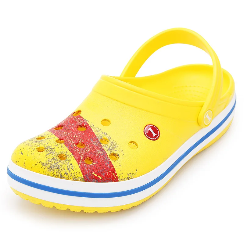 Женская обувь новая мужская пляжная обувь сандалии домашние тапки Мужская Уличная летняя морская обувь болотные кроссовки обувь для отдыха - Цвет: Озерный синий
