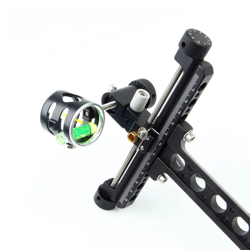 New style compound bow fine tuning long rod magnifying glass sight