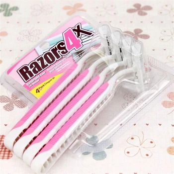 

4Pcs/Pack Portable Handheld Razor Manually Shavers Men Face Care Beard trim Epilator Shaving