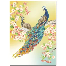 На заказ Алмазная картина eigen foto птица павлин Цветы diy Мандала Алмазная картина Полная площадь/круглые фильмы для украшения дома