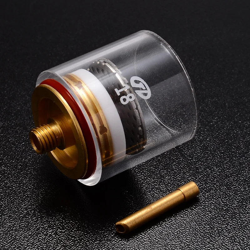 5Pcs TIG Welding Torch Cup Stubby Cup Gas Lens Collet Nozzle Kit for WP-9/20/25 3/32" 2.4 mm Welding Accessories