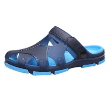 SAGACE/; мужские летние Прогулочные дышащие повседневные уличные Нескользящие пляжные шлепанцы; удобная обувь с отверстиями; Тапочки