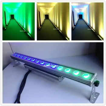 

8 pieces High brightness outdoor dot wall washer light dmx rgb COB led bar ip65 piexl control led bar 14x30w