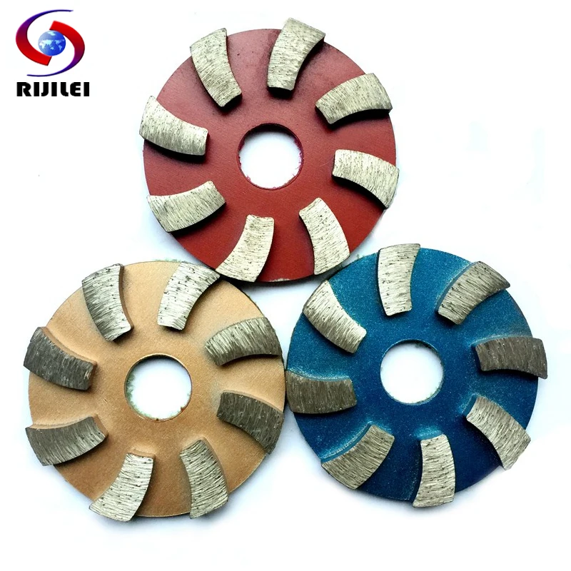 RIJILEI 3PCS 3inch Metal grinding pads 80mm diamond polishing pad dry