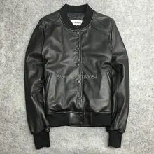 Фабричная Весенняя бейсбольная форма из овчины, женская одежда из натуральной кожи, короткая, дизайнерская, тонкая, женская,, jack