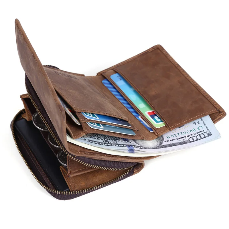 womens trifold wallet with coin purse