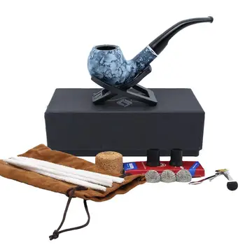 

New 1 set Durable Tobacco Pipe Filter Pipe Cleaners Pipe Scraper Metal Balls Cork Knockers Set