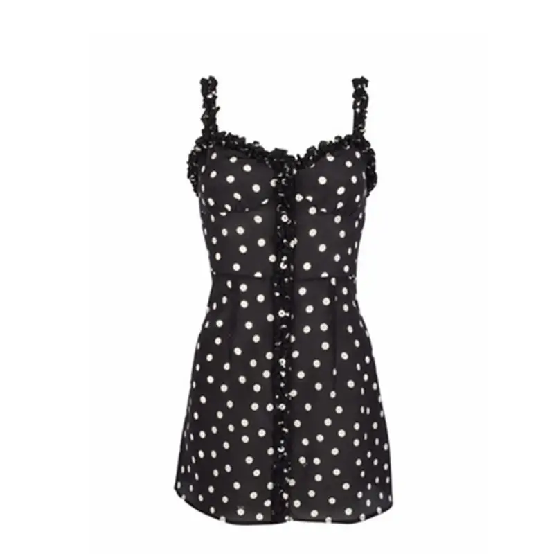 

Red floral blue purple floral wave dot print