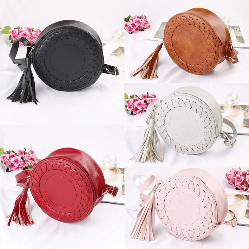 Милая пляжная сумка Bolsos MujerNew модная женская с кисточками круглая плетеная Сумка