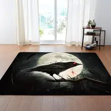 Коврик для дома с принтом Луны, современный коврик для дома, игровой коврик для детей, коврик для прихожей, Противоскользящий коврик для гостиной