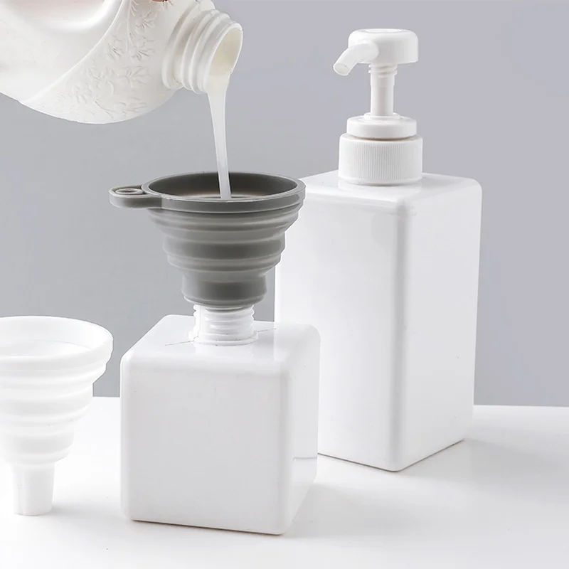 

Foldable Portable Mini Silicone Funnels Kitchen Collapsible Telescopic Funnel Hopper Cooking Tools Gadgets Accessories