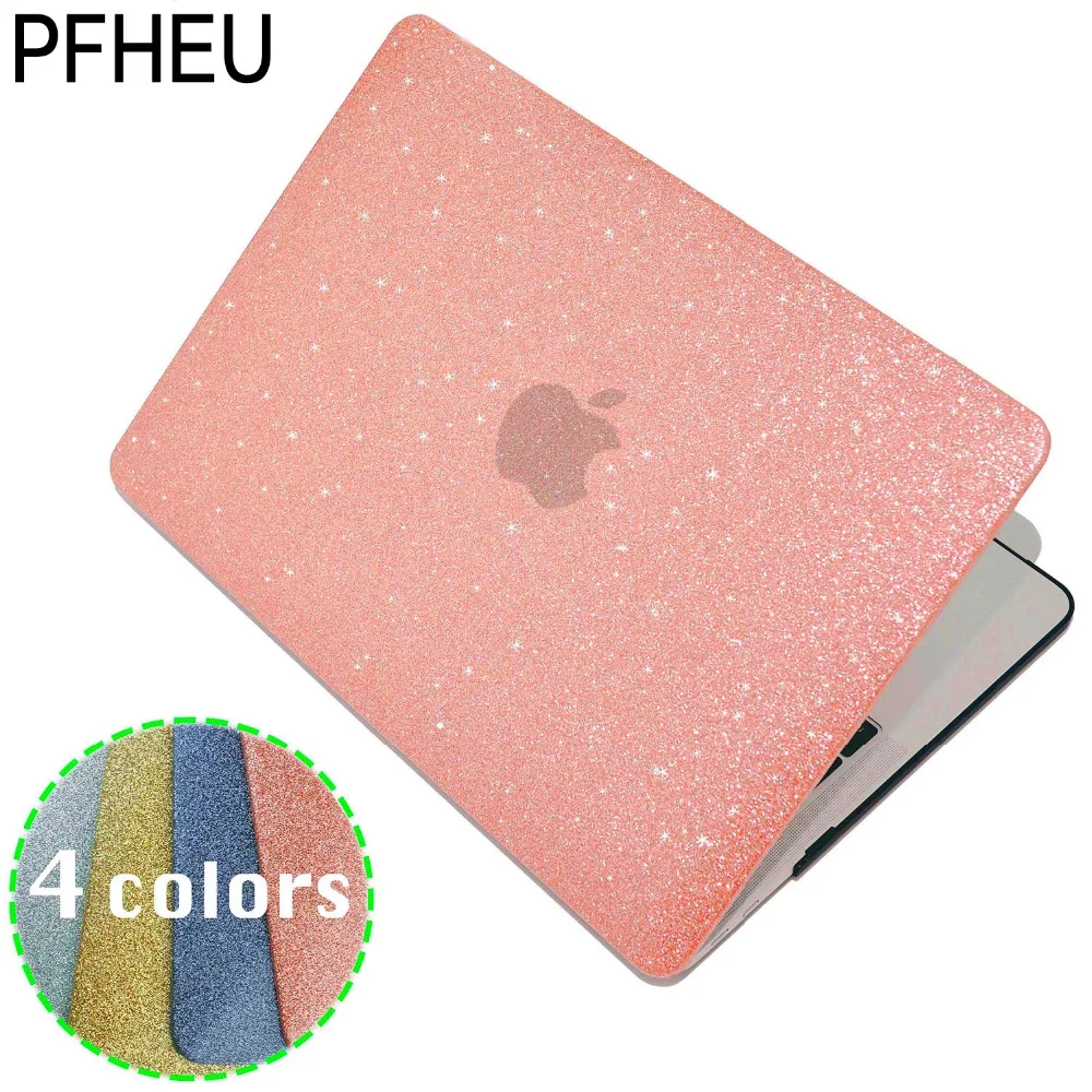 

Shine Glitter Hard Laptop Case For MacBook Pro Retina Air 11 12 13 15,2018 for mac Air 13 A1932,New Pro 13 15 inch A1708 A1707