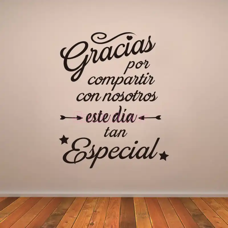 Stickers Spanish Gracias Por Compartir Vinyl Wall Decals Stickers Spanish Gracias Por Compartir Vinyl Wall Decals