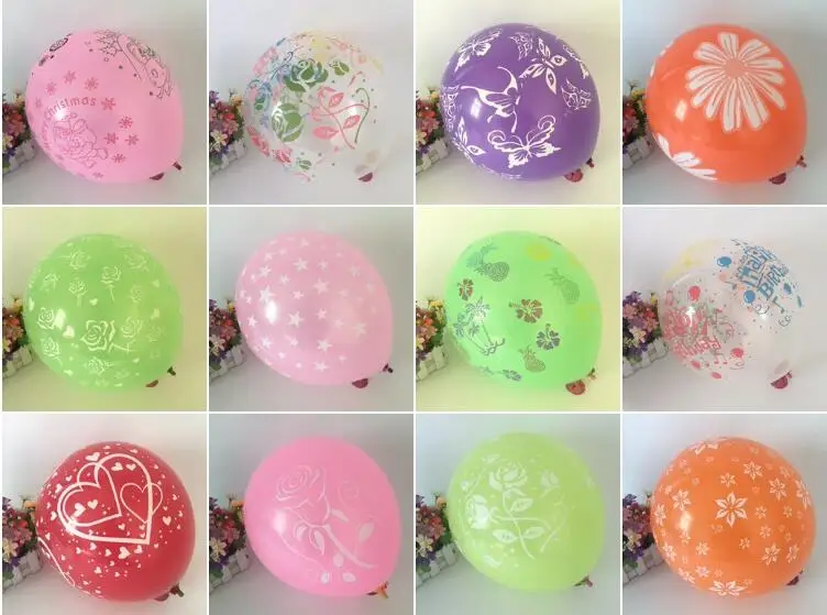 Латексные шары 30 шт 12 дюймов с принтом прозрачные шары для свадьбы, праздника, украшения для дня рождения