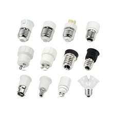 High Quality Material Conversion lamp Holders E27 E14 E12 GU10 G9 B22 Base Converter Socket For LED Corn Bulb light adapter