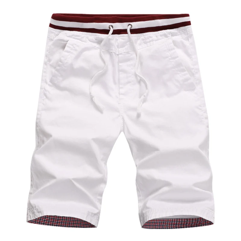 

Legible 2019 Summer Mens Beach Shorts Cotton Casual Male Short homme Brand Clothing Solid Men's Shorts 4XL