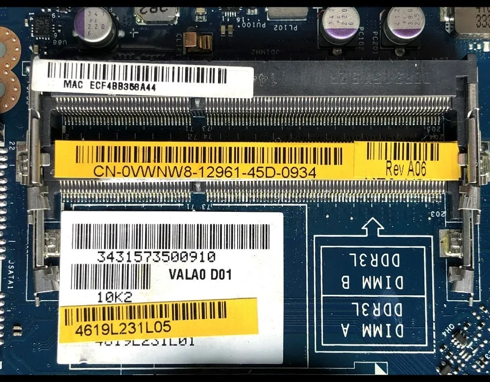 Материнская плата для ноутбука Dell Latitude E6540 модель VWNW8 HM87 PGA947 HD8790M/2 ГБ DDR3 100%