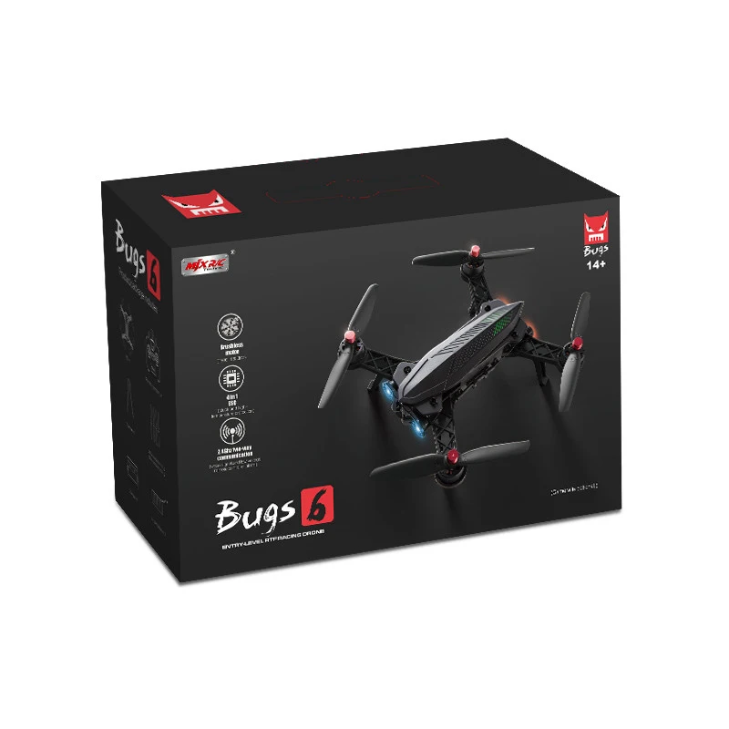 Профессиональный радиоуправляемый Дрон с Wi Fi fpv B6 BUG 6 2 4G 4CH бесщеточный 5 8G FPV