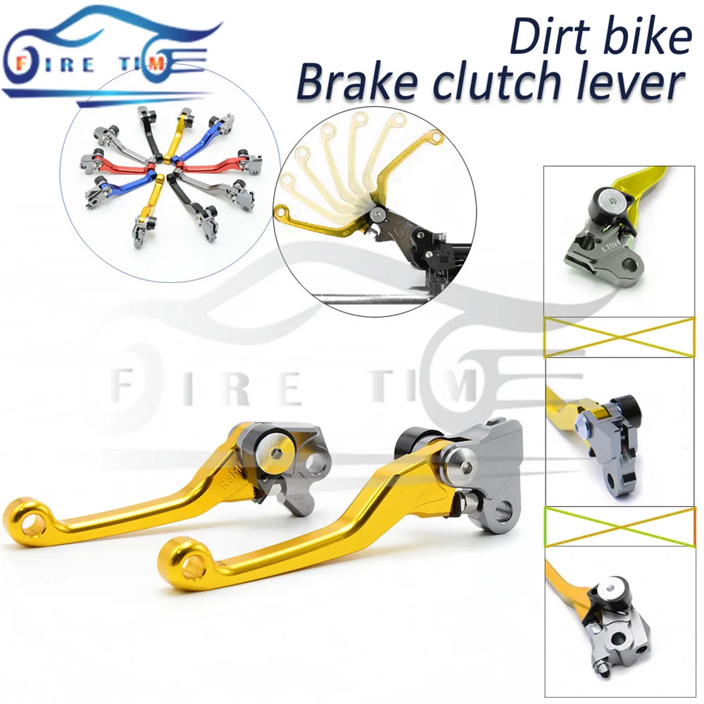 

dirt bike clutch brake lever yellow motorcycle cnc brake clutch levers FOR KAWASAKI KLX250 D-TRACKER 93 94 95 96 97 98 1999 2000