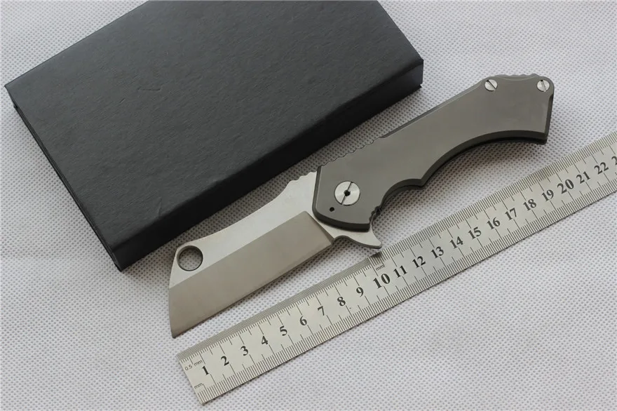 

MIKER Pocket Knife D2 blade titanium Folding Hunting camping Tactical Rescue EDC Surrival knives Outdoor Tool TOP knifes