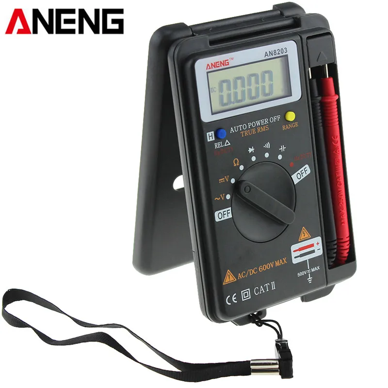 ANENG AN8203 True RMS мини цифровой мультиметр 4000 отсчетов тестер переменного напряжения