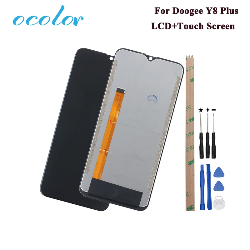 

ocolor For Doogee Y8 Plus LCD Display and Touch Screen 6.21'' Tested Replacement For Doogee Y8 Plus Phone With Tools +Adhesive