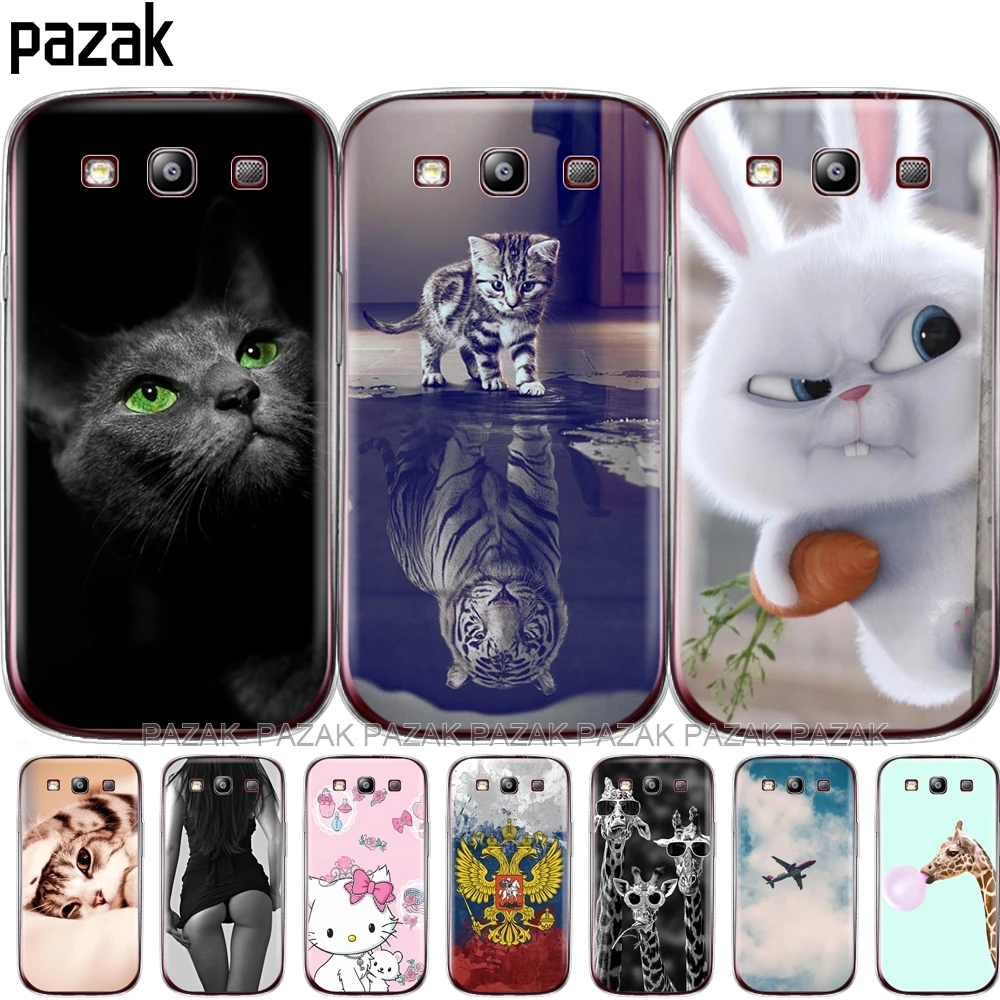 

Soft TPU Silicone Case For Samsung Galaxy S3 i9300 Cases for SamsungS3 phone shell soft TPU Phone Back cover full 360 Protective