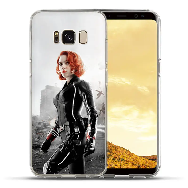 Для samsung Galaxy S8 S9 Plus S6 S7 Edge Note 8 роскошный чехол с героями Marvel, Мстители, силиконовый чехол, Coque Capinha Etui - Цвет: 18