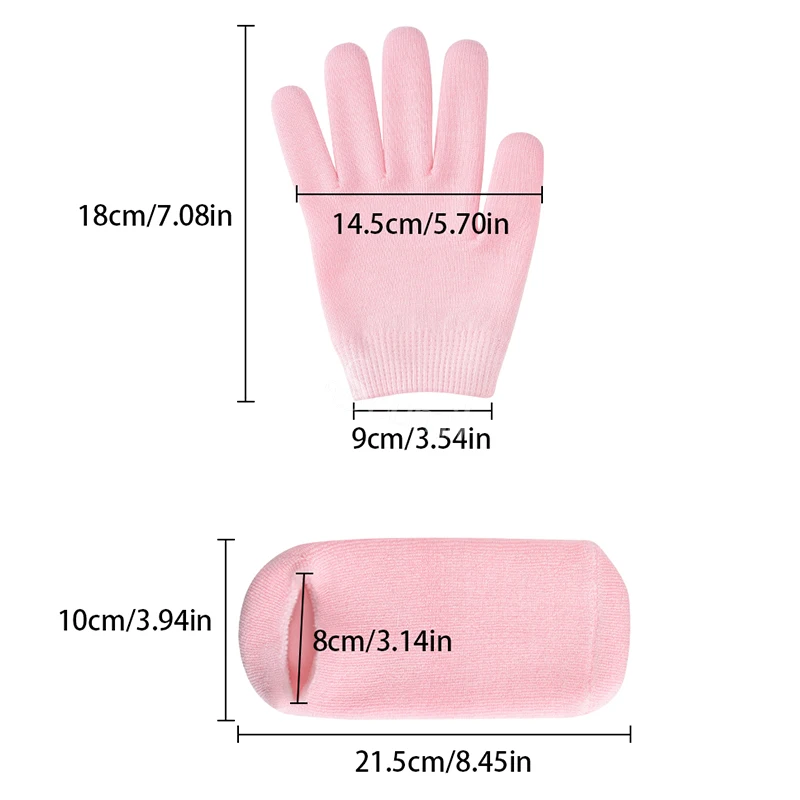 Soumit 1 комплект гель для спа, увлажняющий перчатки и носки треснувший сухой кожи протектор Красота пилинг отбеливающий смягчить руки по уходу за ногами