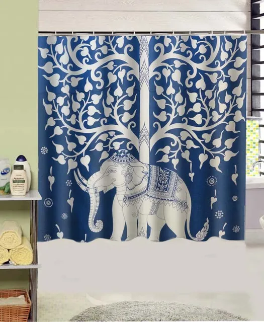 Tree Of Life Bohemian Tapestry Hippie Design Polyester Fabric Tree Of Life Bohemian Tapestry Hippie Design Polyester Fabric Shower Curtain 180x180 cm Waterproof Mildewproof Shower - Tree Of Life Bohemian Tapestry Hippie Design Polyester Fabric