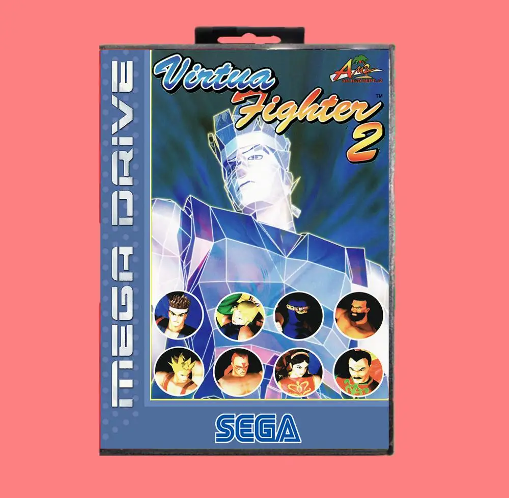 Игровая карта Virtua Fighter 2 16 Bit MD с розничной коробкой для Sega Genesis & Mega Drive|Картриджи| |
