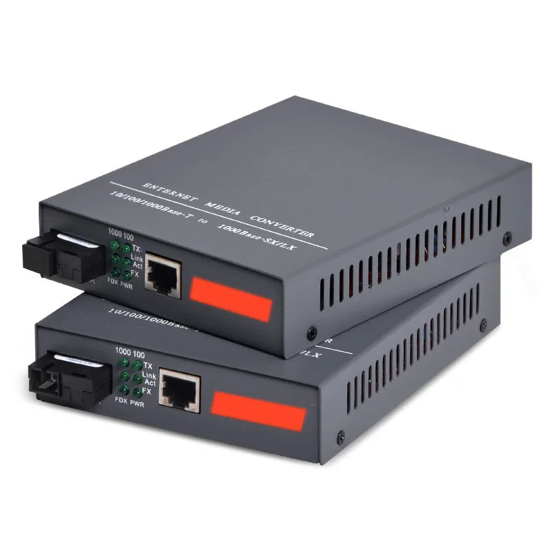 Gigabit Ethernet Media Converter, ГБ/сек. 1,25, одномодовое SC Fiber, 1000Base-FX до 10/100/1000Base-TX, до 20 км, 1 пара