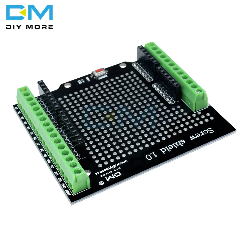 Винт щит Proto для Arduino Кнопка сброса с открытым исходным кодом D13 светодиодный